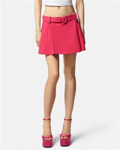 versace pleated mini skirt